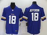 Minnesota Vikings #18 justin jefferson Purple Vapor Untouchable Limited Stitched Jersey,baseball caps,new era cap wholesale,wholesale hats